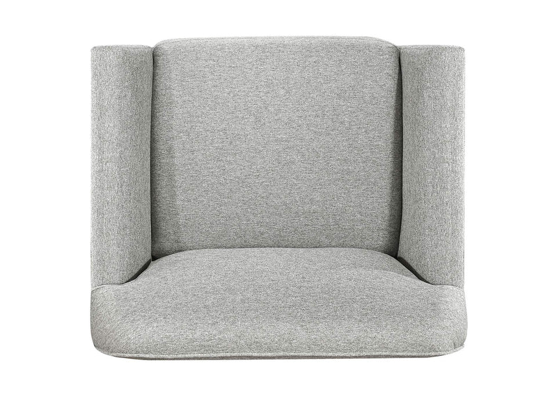 511073 Vaughn Fabric Upholstered Flared Arm Accent Chair Grey