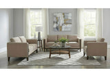 511101-S3 Islington 3-piece Upholstered Panel Arm Sofa Set Taupe