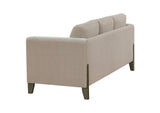 511101-S3 Islington 3-piece Upholstered Panel Arm Sofa Set Taupe