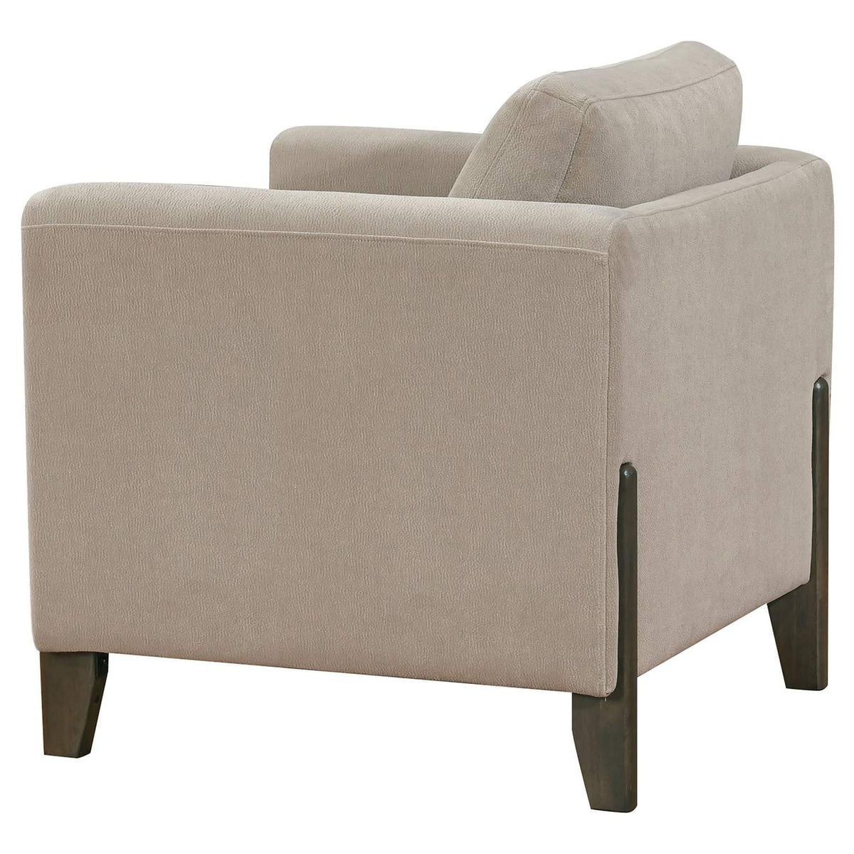 511101-S3 Islington 3-piece Upholstered Panel Arm Sofa Set Taupe