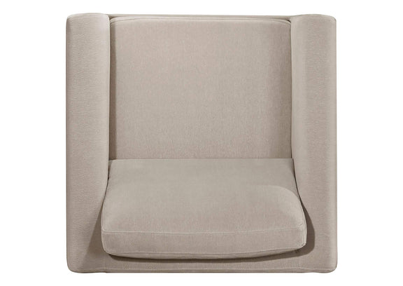 511101-S3 Islington 3-piece Upholstered Panel Arm Sofa Set Taupe