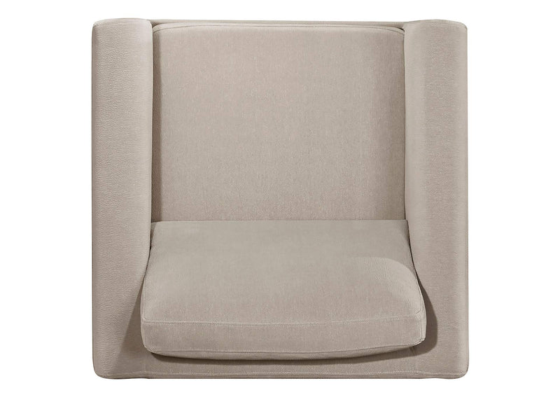 511101-S3 Islington 3-piece Upholstered Panel Arm Sofa Set Taupe