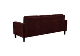 511211 Ruth 77-inch Fabric Upholstered Track Arm Sofa Rust Red