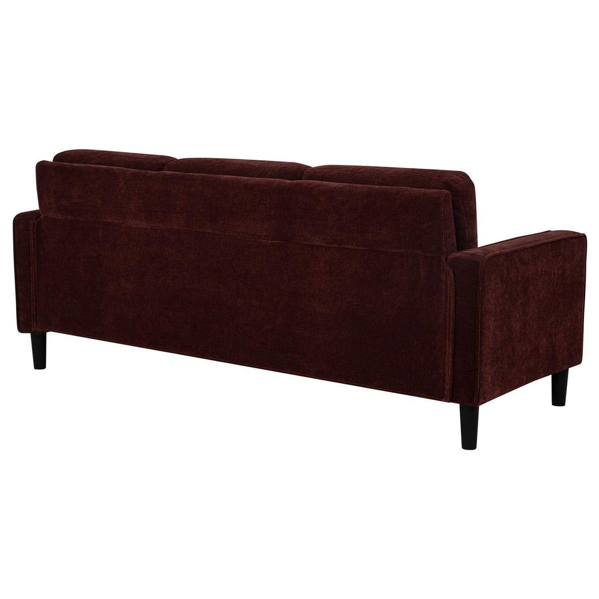 511211 Ruth 77-inch Fabric Upholstered Track Arm Sofa Rust Red