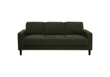 511214-S2 Ruth 2-piece Fabric Upholstered Track Arm Sofa Matcha Green
