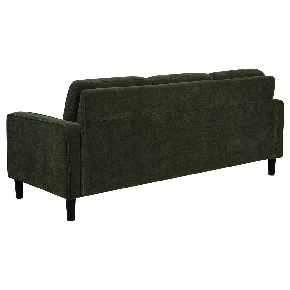 511214-S2 Ruth 2-piece Fabric Upholstered Track Arm Sofa Matcha Green