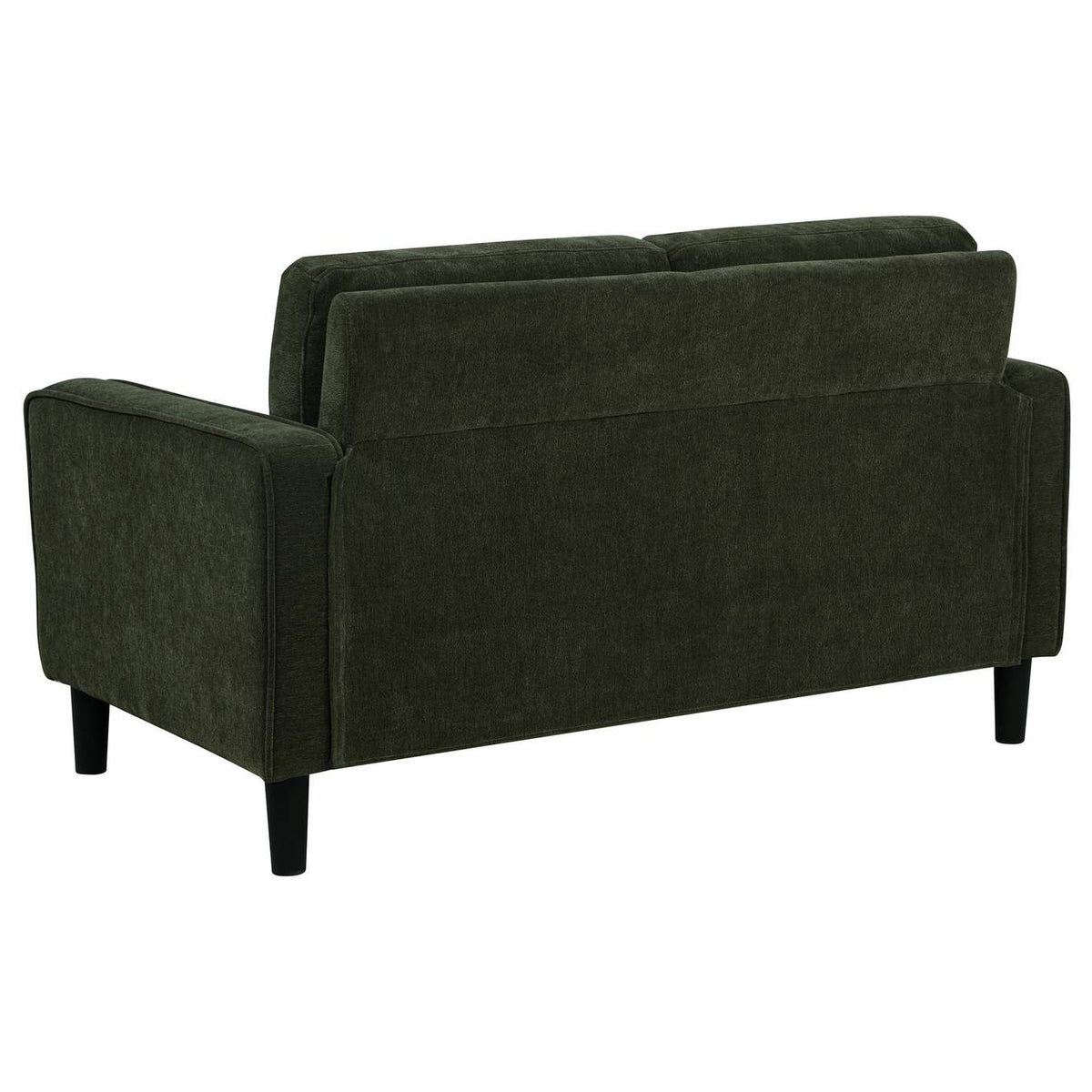 511214-S2 Ruth 2-piece Fabric Upholstered Track Arm Sofa Matcha Green