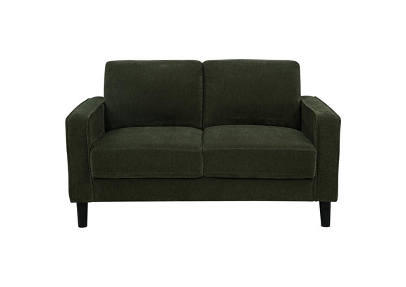 511214-S3 Ruth 3-piece Fabric Upholstered Track Arm Sofa Matcha Green