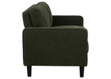 511214-S3 Ruth 3-piece Fabric Upholstered Track Arm Sofa Matcha Green