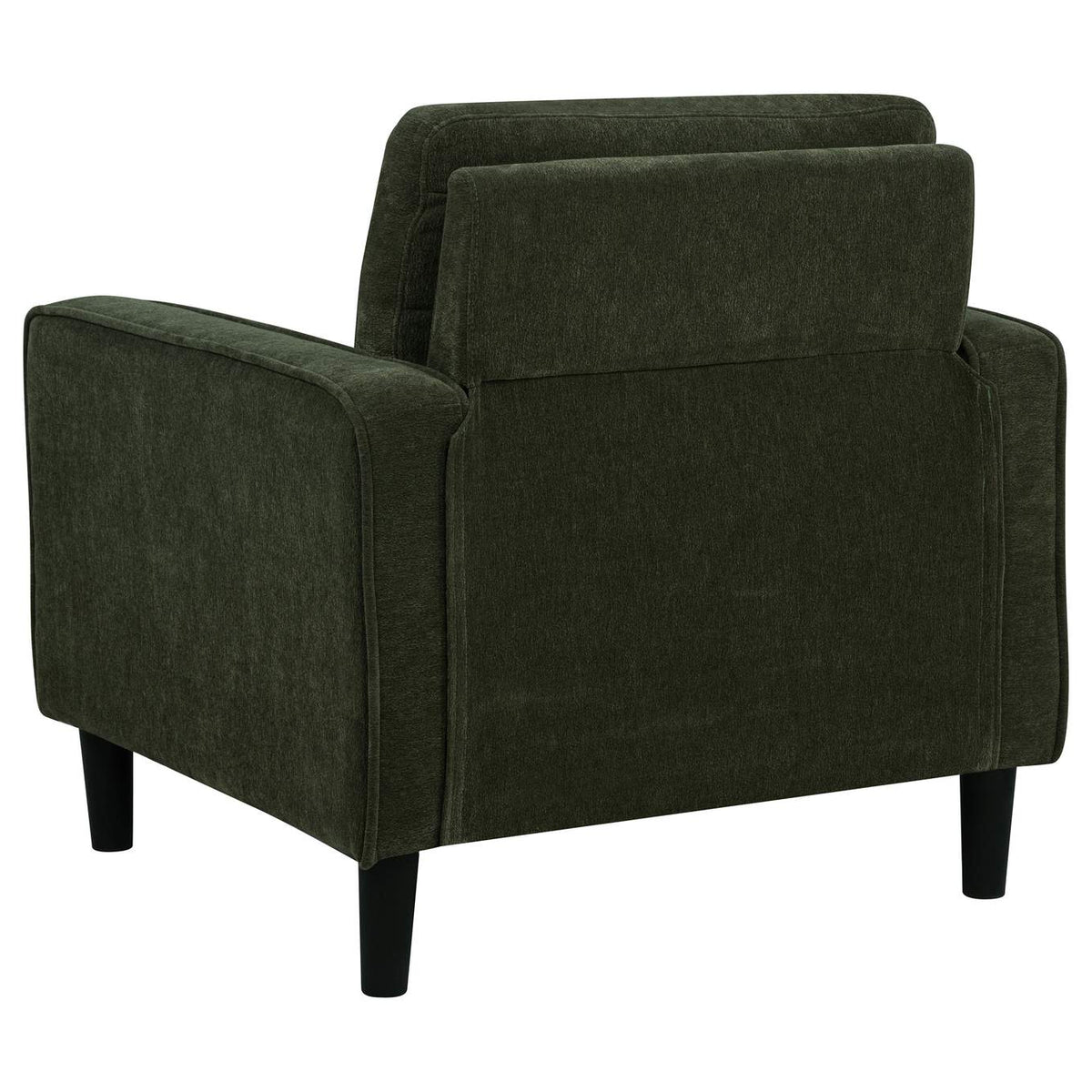 511214-S3 Ruth 3-piece Fabric Upholstered Track Arm Sofa Matcha Green