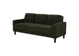 511214 Ruth 77-inch Fabric Upholstered Track Arm Sofa Matcha Green