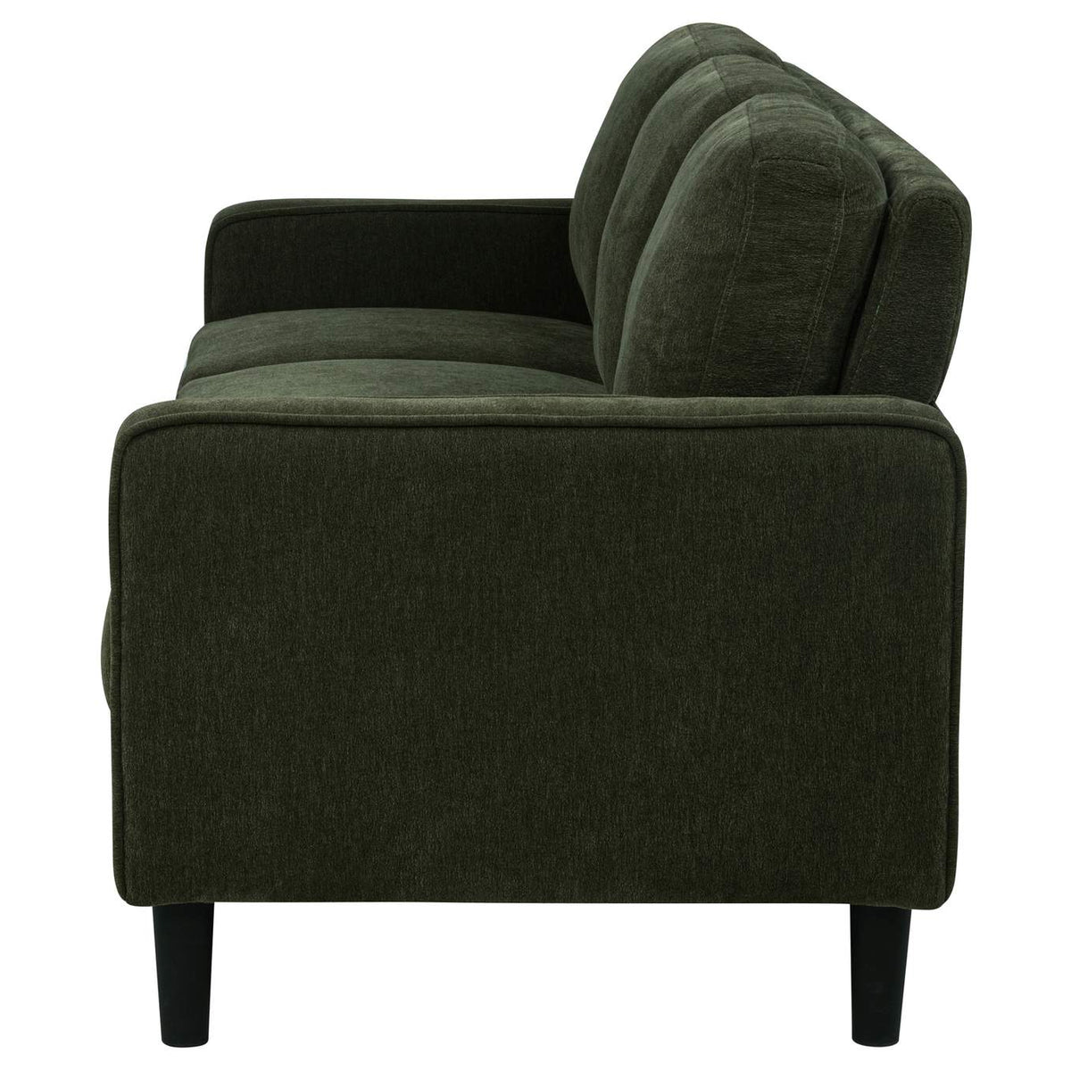511214 Ruth 77-inch Fabric Upholstered Track Arm Sofa Matcha Green