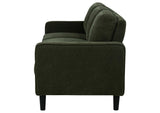 511214 Ruth 77-inch Fabric Upholstered Track Arm Sofa Matcha Green