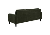 511214 Ruth 77-inch Fabric Upholstered Track Arm Sofa Matcha Green