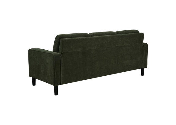 511214 Ruth 77-inch Fabric Upholstered Track Arm Sofa Matcha Green