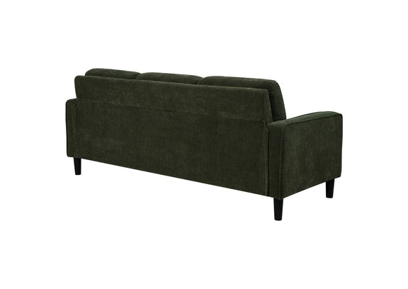 511214 Ruth 77-inch Fabric Upholstered Track Arm Sofa Matcha Green