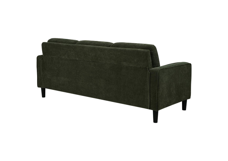 511214 Ruth 77-inch Fabric Upholstered Track Arm Sofa Matcha Green