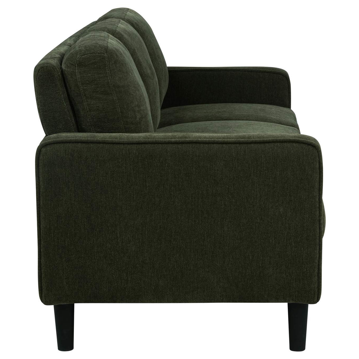 511214 Ruth 77-inch Fabric Upholstered Track Arm Sofa Matcha Green