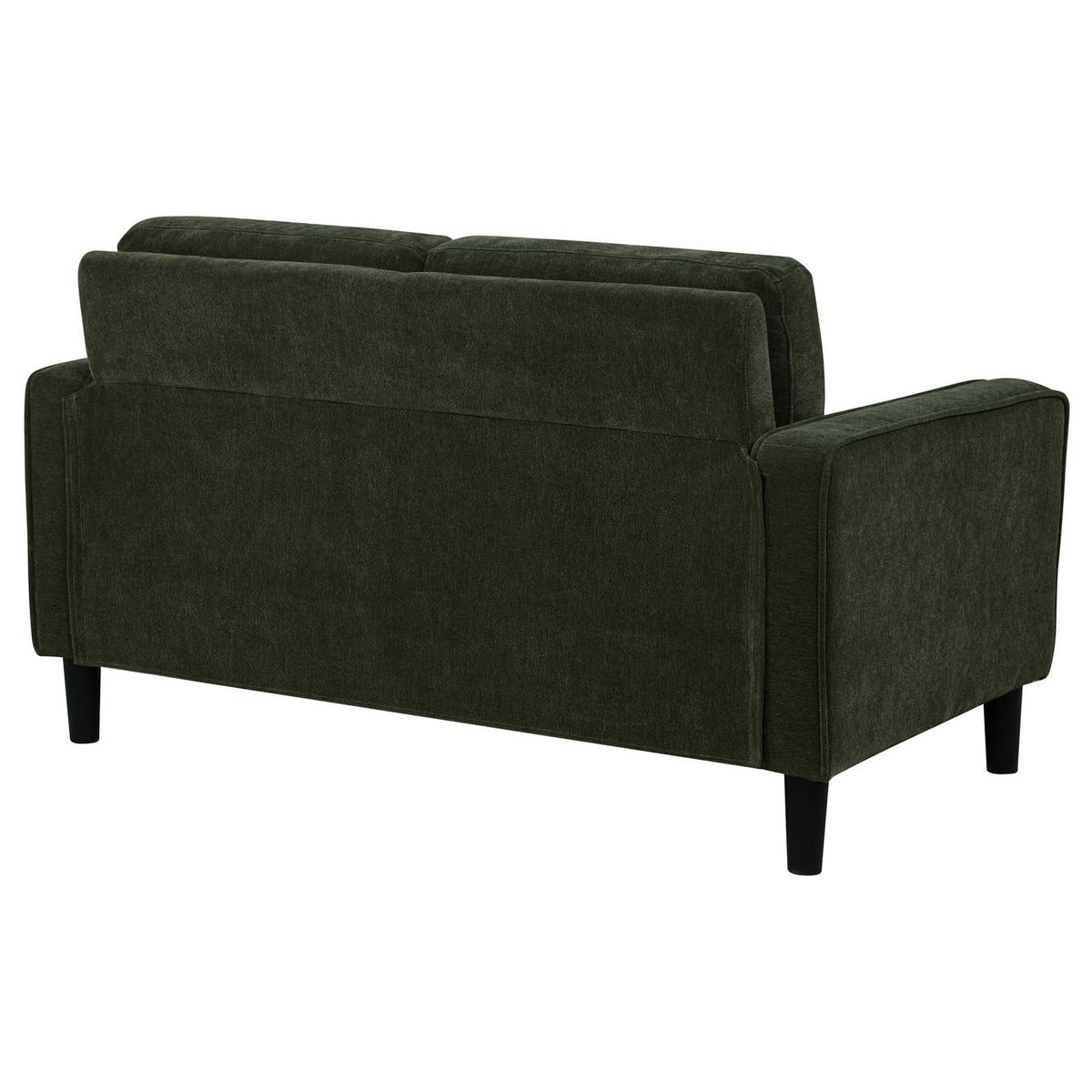 511215 Ruth Fabric Upholstered Track Arm Loveseat Matcha Green