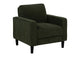 511216 Ruth Fabric Upholstered Track Arm Accent Chair Matcha Green