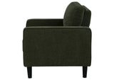 511216 Ruth Fabric Upholstered Track Arm Accent Chair Matcha Green