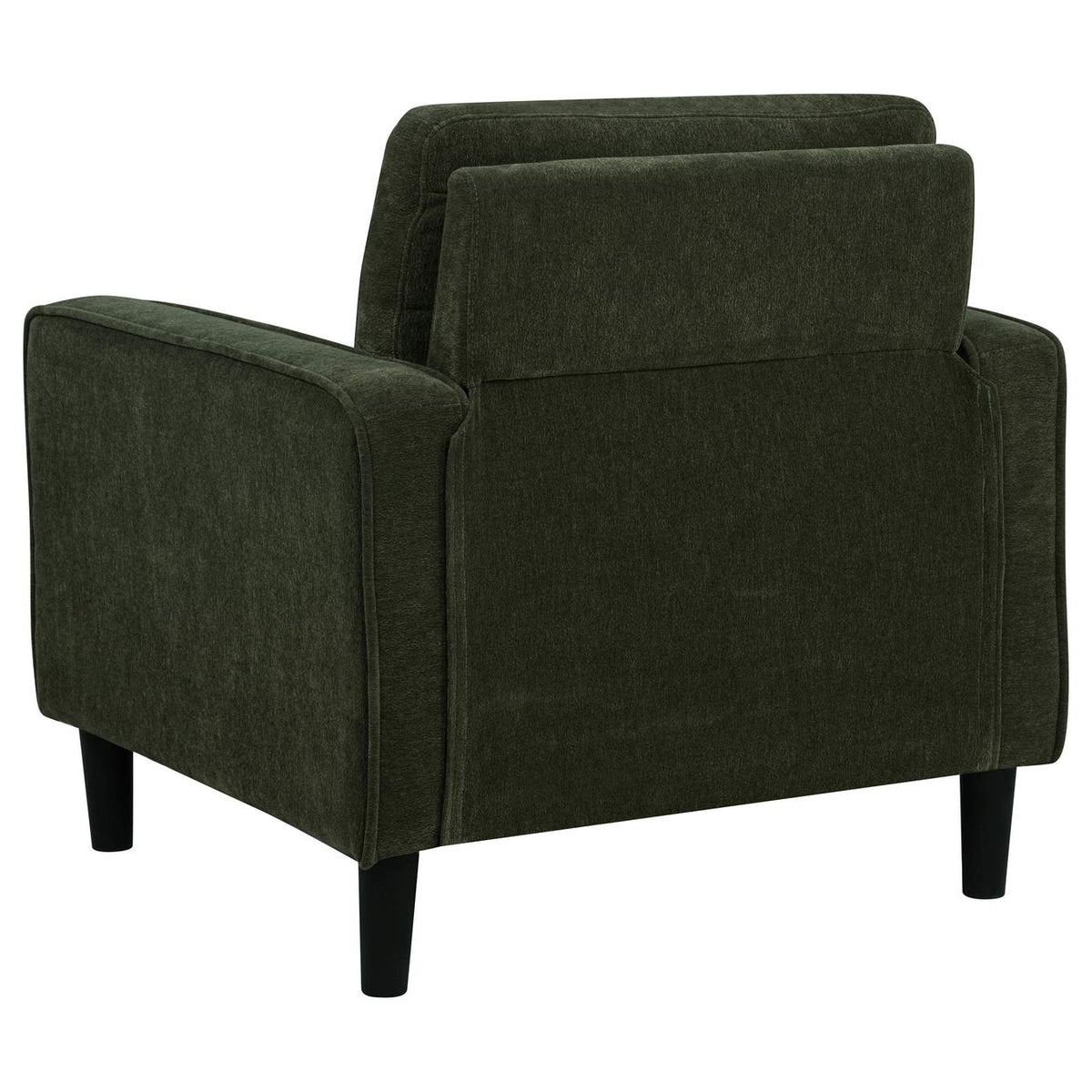 511216 Ruth Fabric Upholstered Track Arm Accent Chair Matcha Green