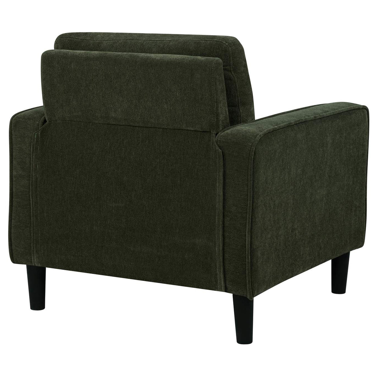 511216 Ruth Fabric Upholstered Track Arm Accent Chair Matcha Green