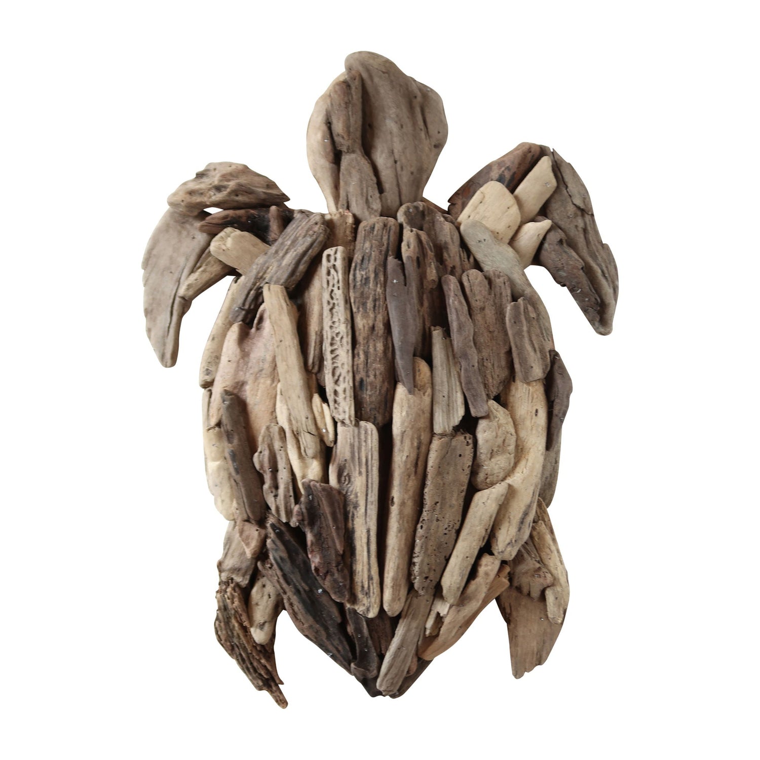 Driftwood Turtle Deco - Light Brown