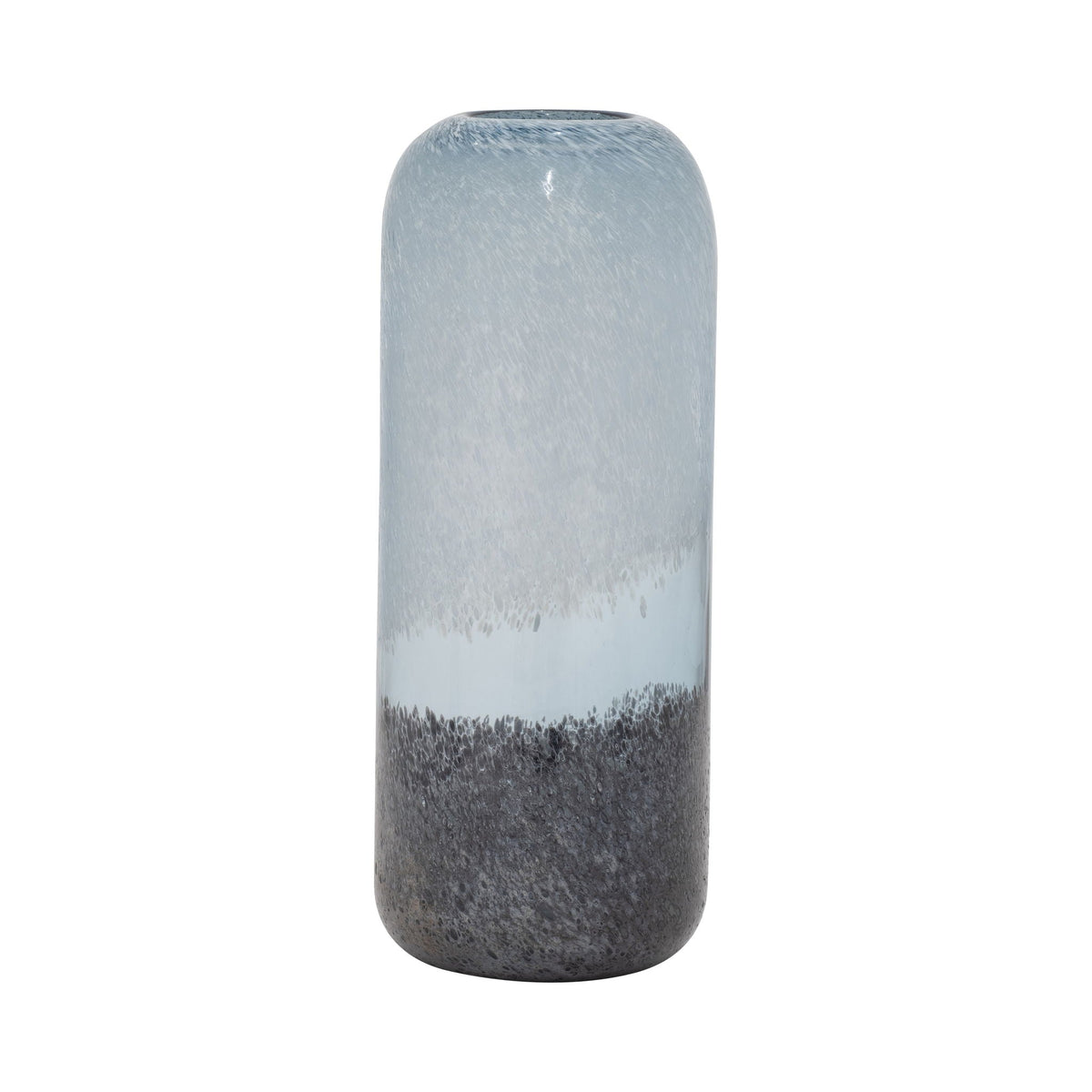 Glass 14" Ombre Vase - Multi