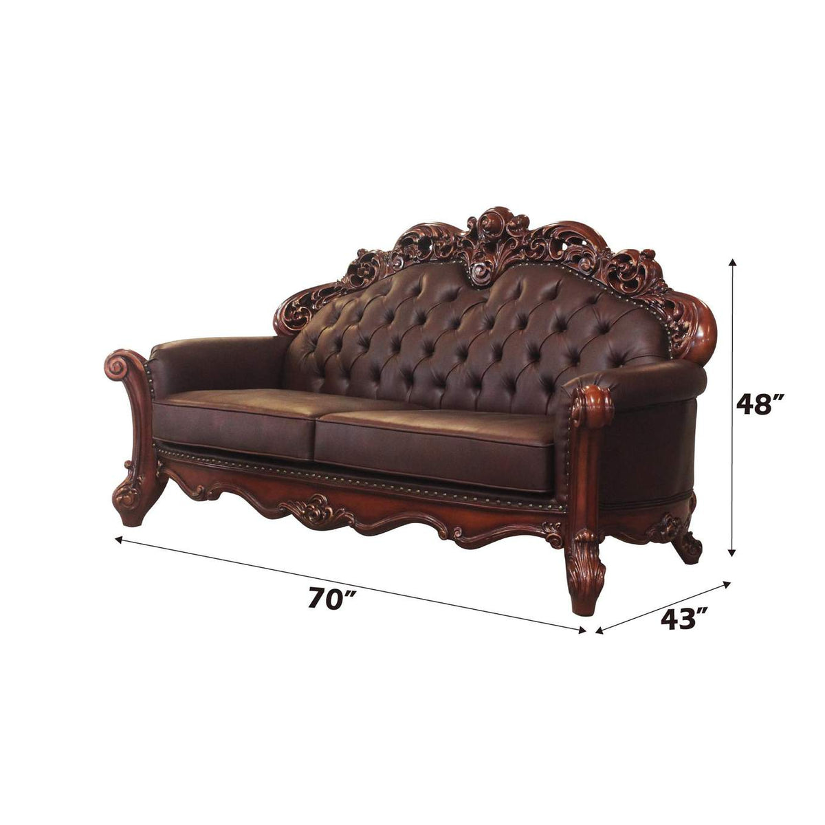 52002 Vendome Loveseat with 3 Pillows