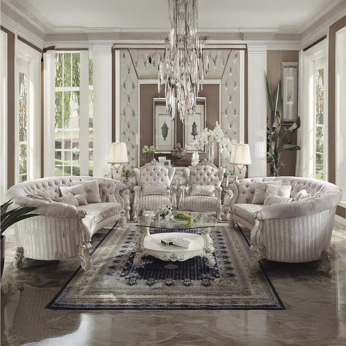 52085 Versailles Sofa with 5 Pillows
