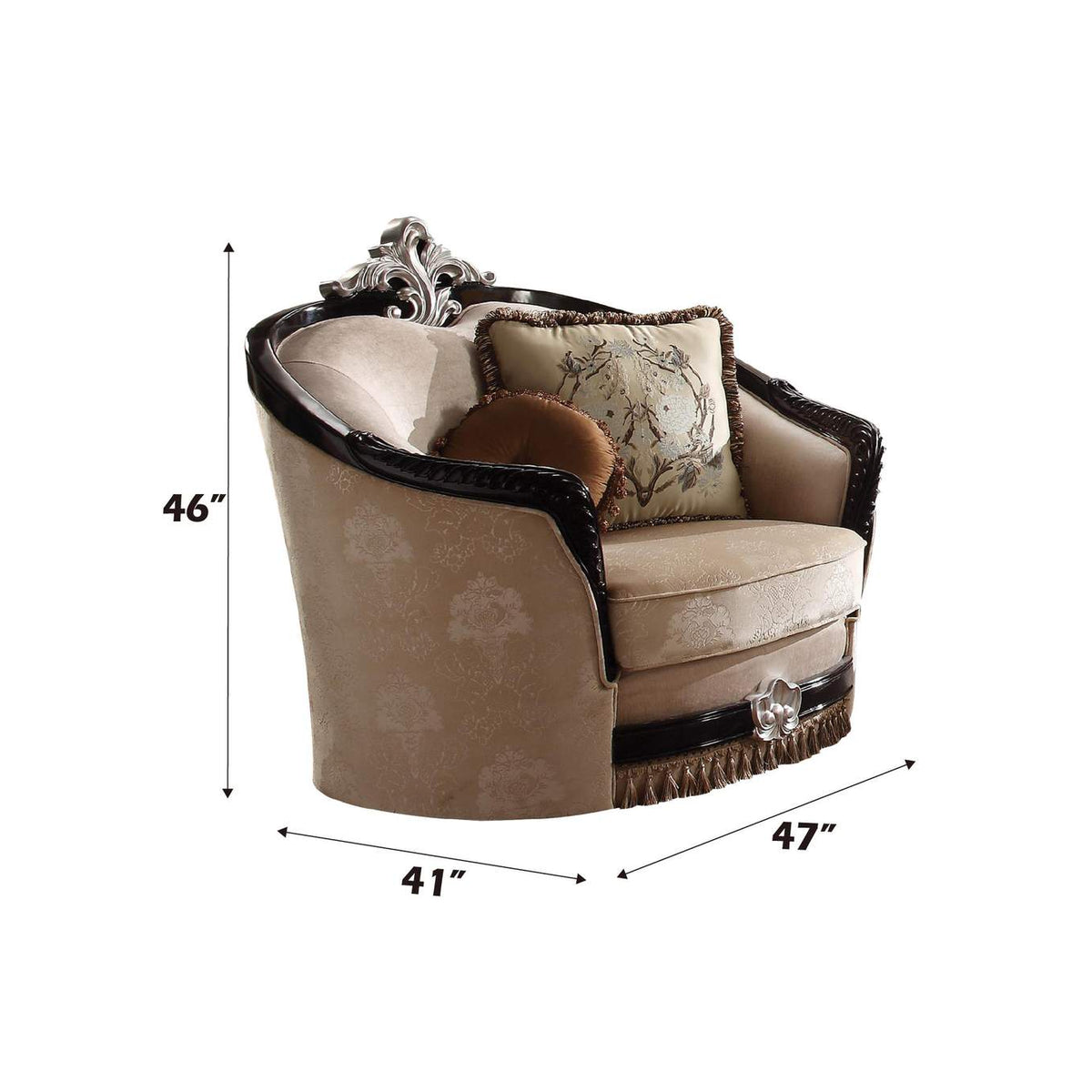 52112 Ernestine Chair with 2 Pillows