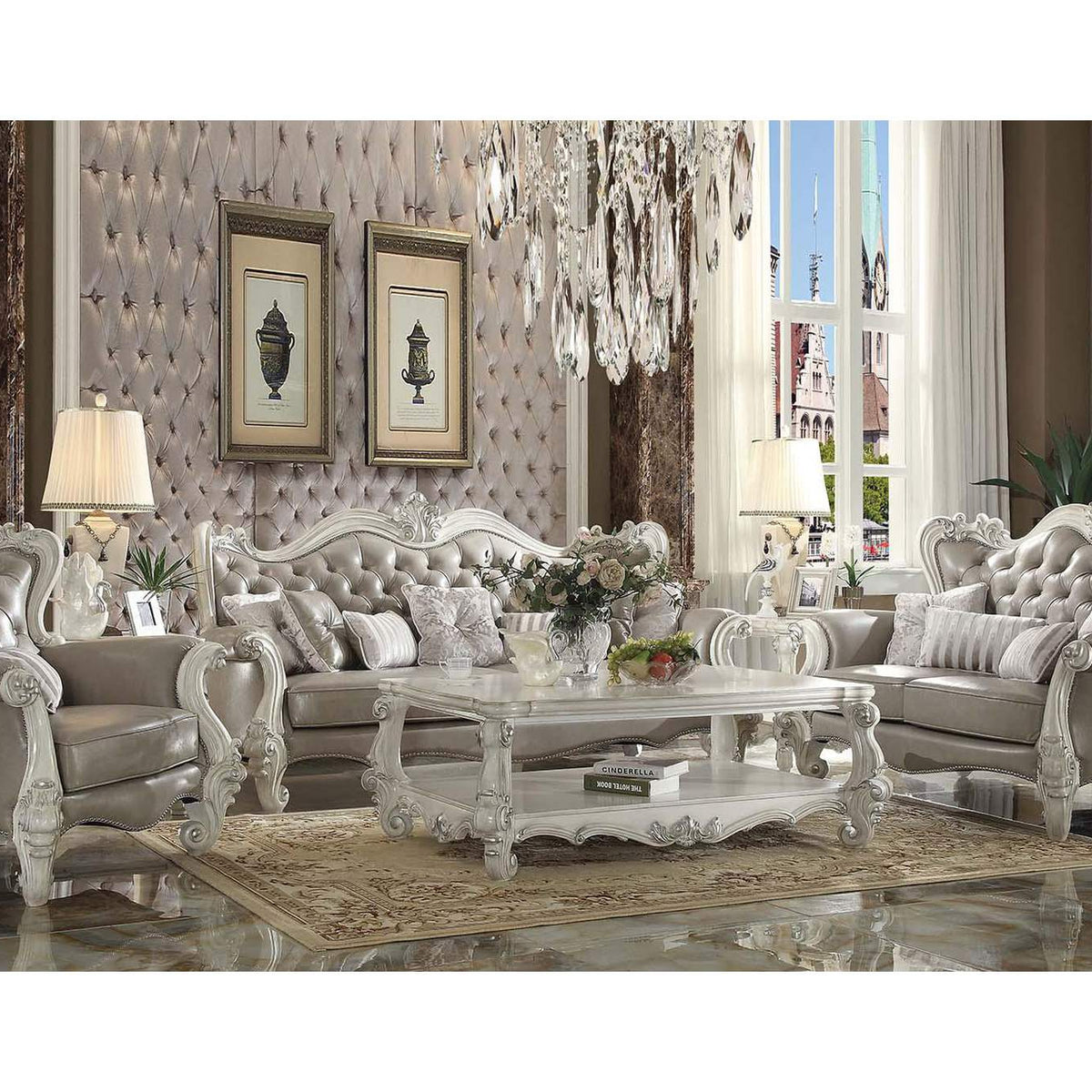52125 Versailles Sofa with 7 Pillows