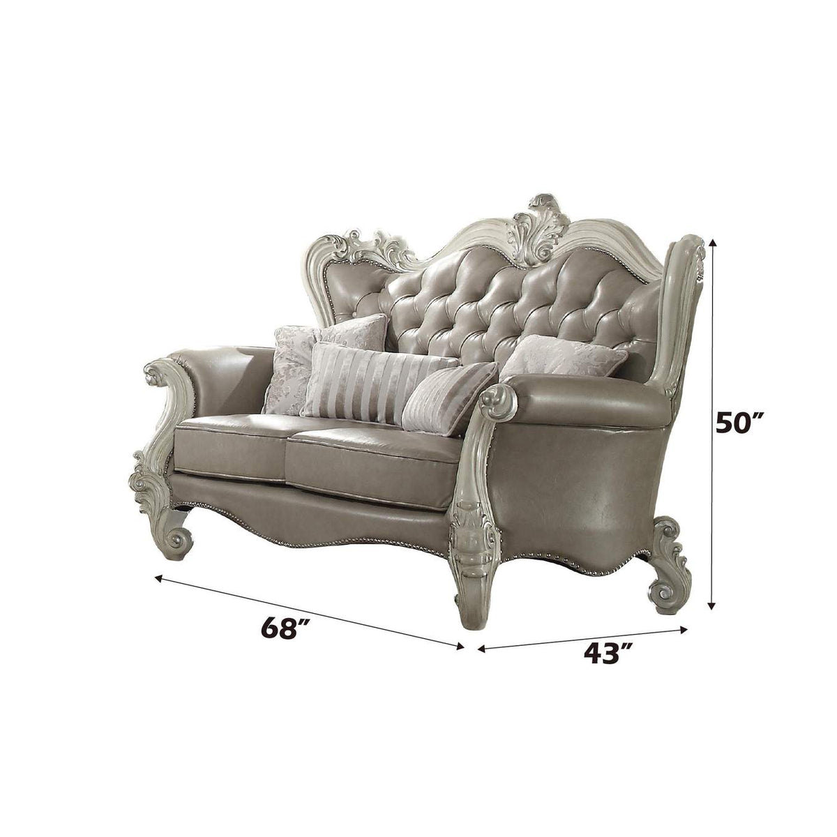 52126 Versailles Loveseat with 4 Pillows