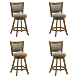 Aiden - Modern Farmhouse Swivel Wood Counter Height Kitchen Bar Stool