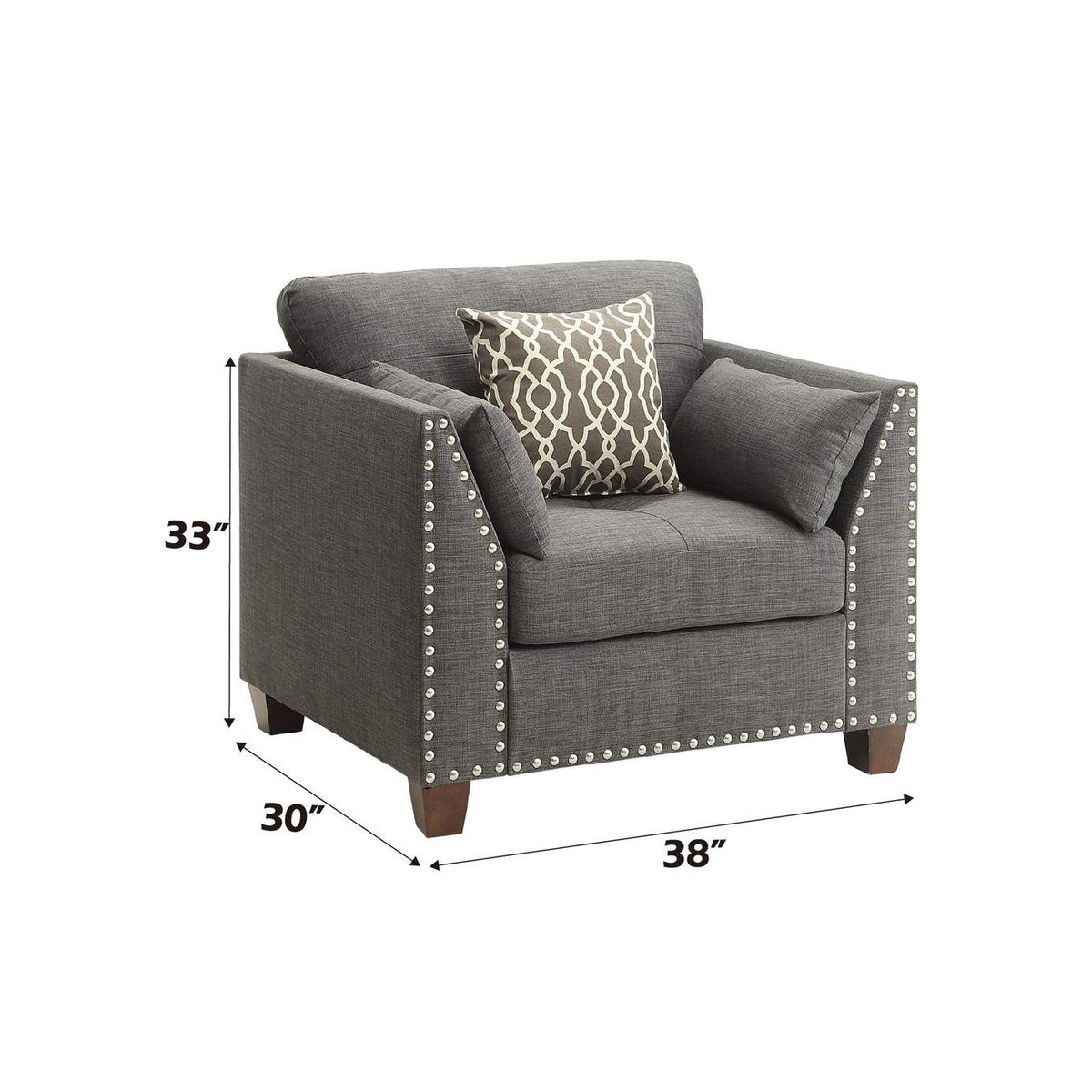 52407 Laurissa Chair with 3 Pillows
