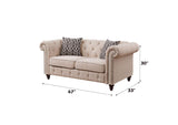 52421 Aurelia Loveseat with 2 Pillows