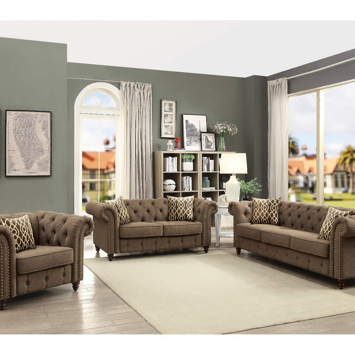 52426 Aurelia Loveseat with 2 Pillows