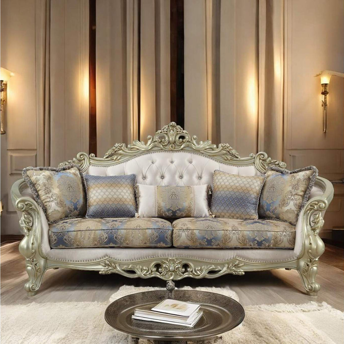 52440 Gorsedd Sofa with 5 Pillows