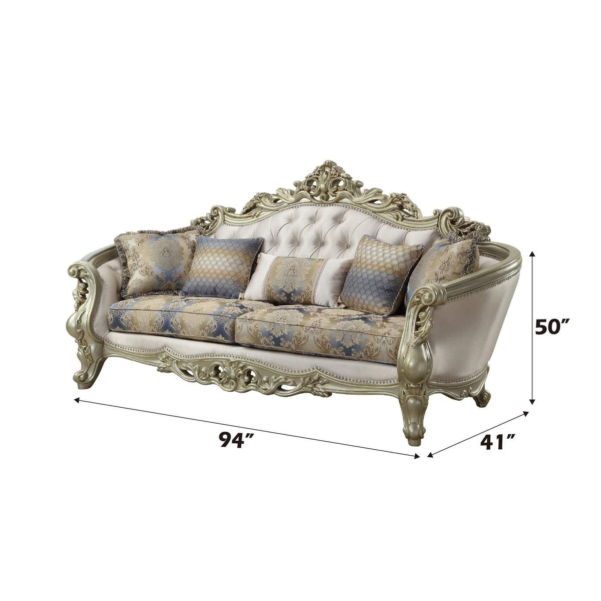 52440 Gorsedd Sofa with 5 Pillows
