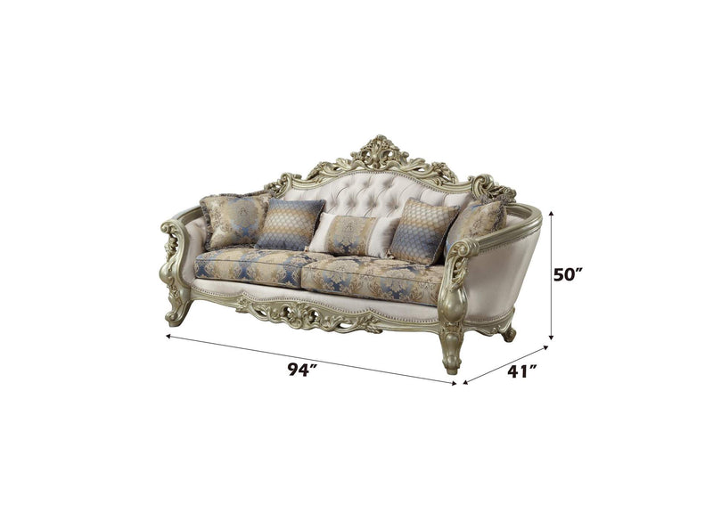 52440 Gorsedd Sofa with 5 Pillows