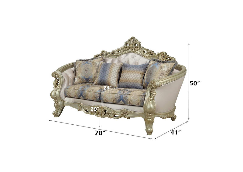 52441 Gorsedd Loveseat with 4 Pillows
