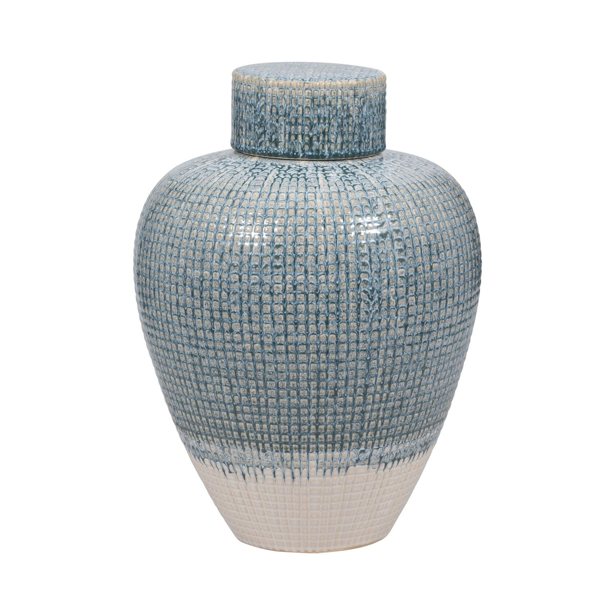Kashion Small Lidded Jar 11" - Blue