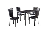 5275 Olney 5 Piece Dinette Set, Faux Marble Top