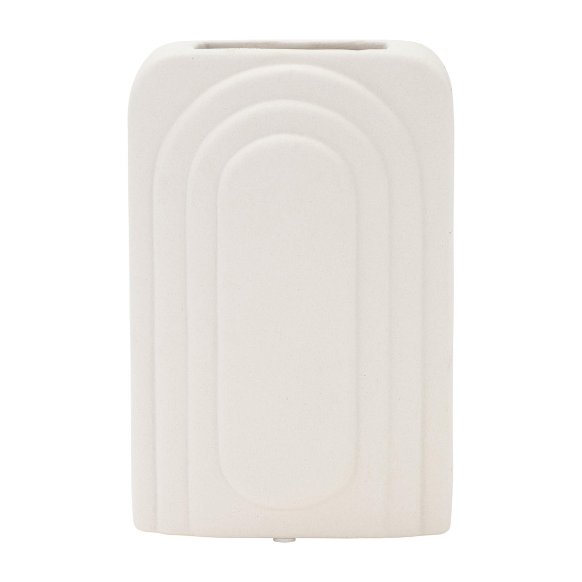 Dol Rectangular Vase 7" - White