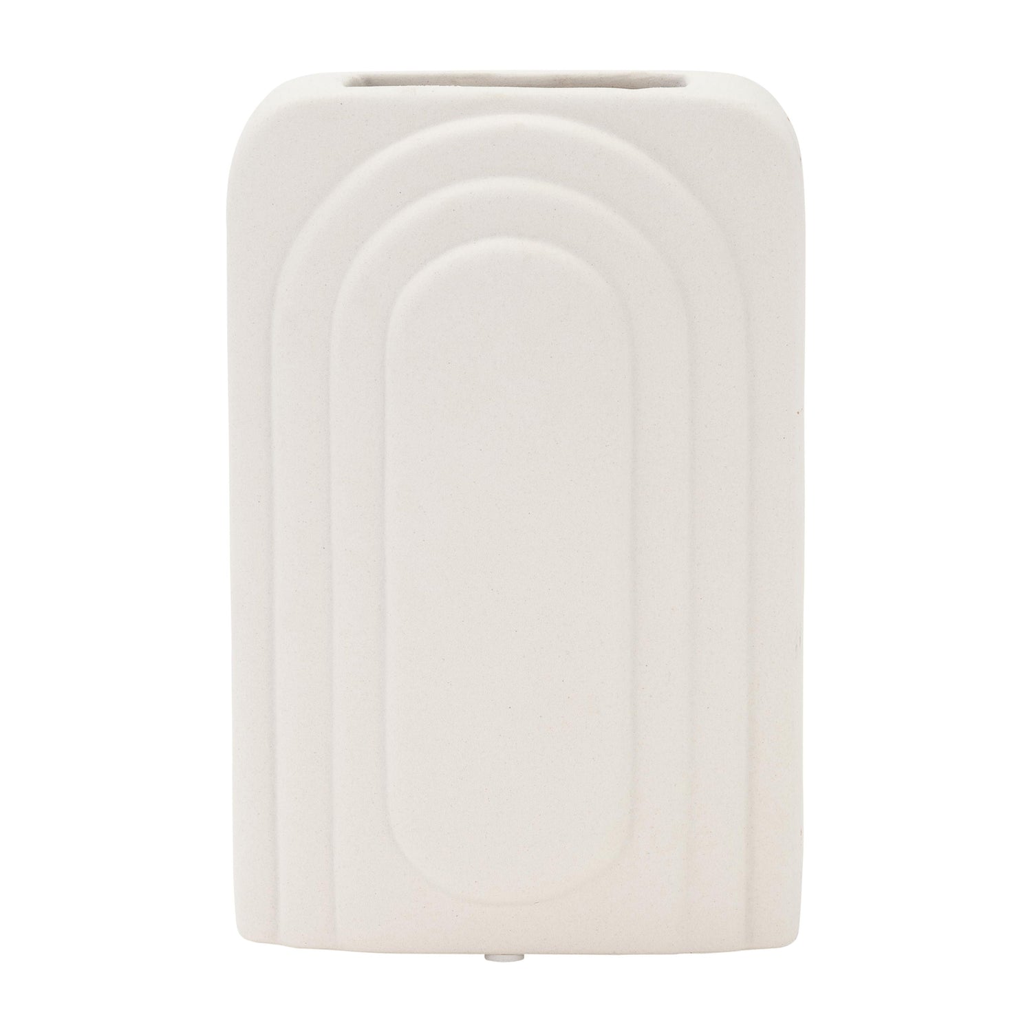 Dol Rectangular Vase 7" - White