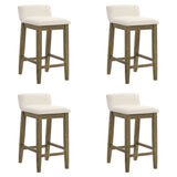 Annikah - Modern Transitional Wood Counter Height Kitchen Bar Stool