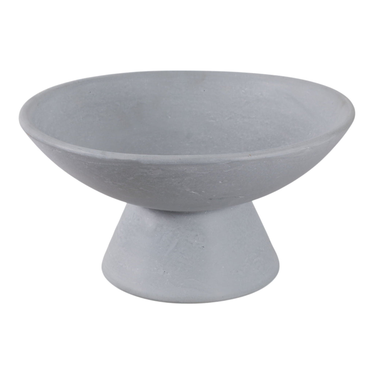 12" x 6" Terracotta Pedestal Bowl - Blue