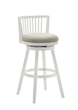 Harper - 30" Amber Glow Bar Height Rubberwood Swivel Barstool