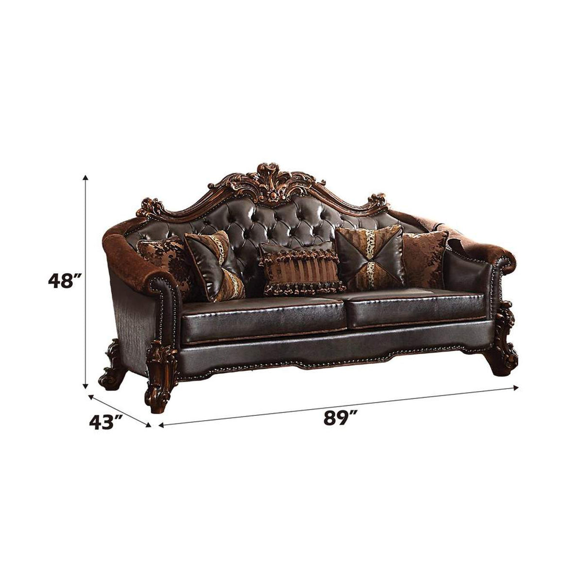53130 Vendome Ii Sofa with 5 Pillows